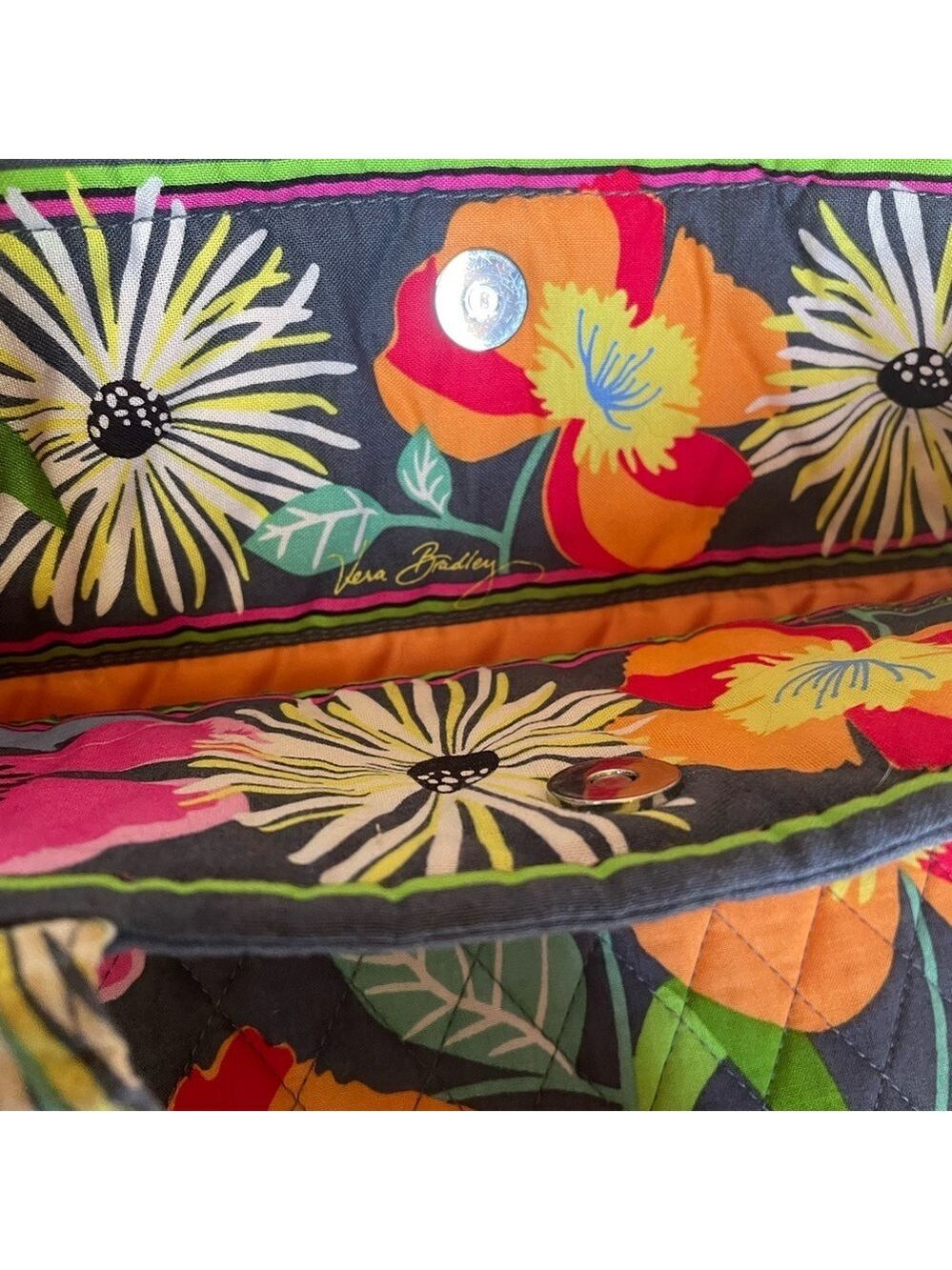 Vera Bradley Floral Tote Bag - Picture 9 of 14